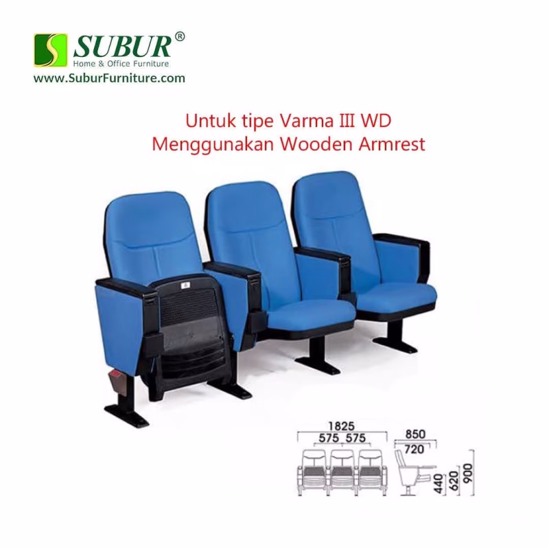 Harga Kursi Auditorium Indachi Tipe Varma III WD