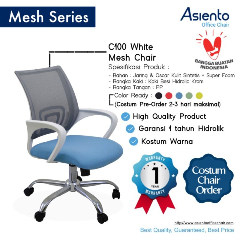Harga Kursi Kantor Kinako C100 White